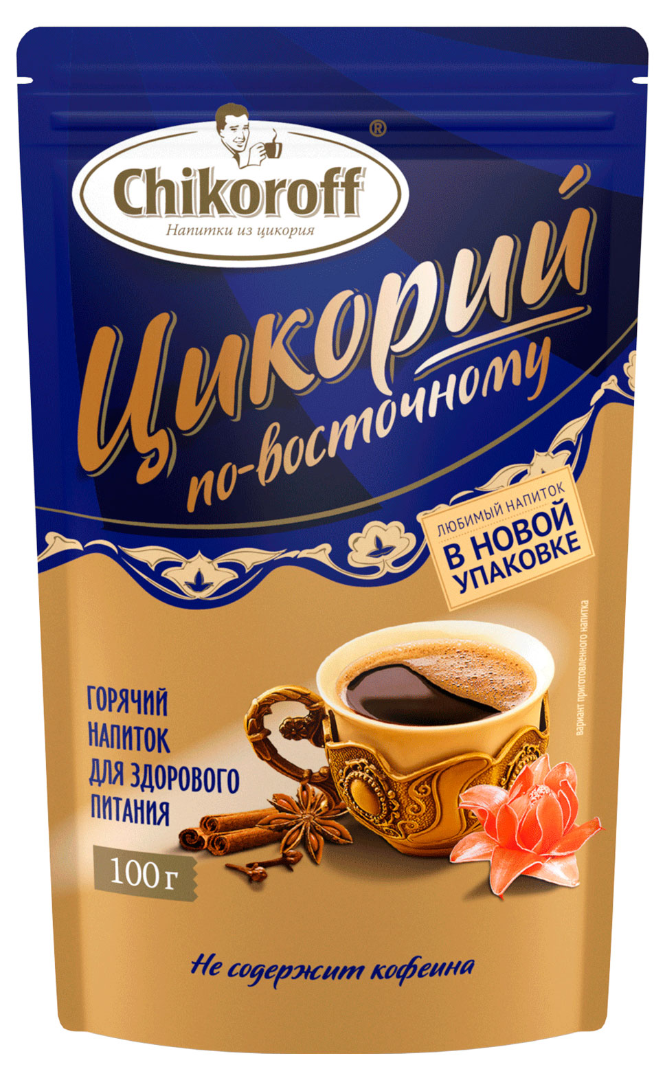 Изображение товара Растворимый цикорий Chikoroff по-восточному 100 г - натуральный и ароматный напиток