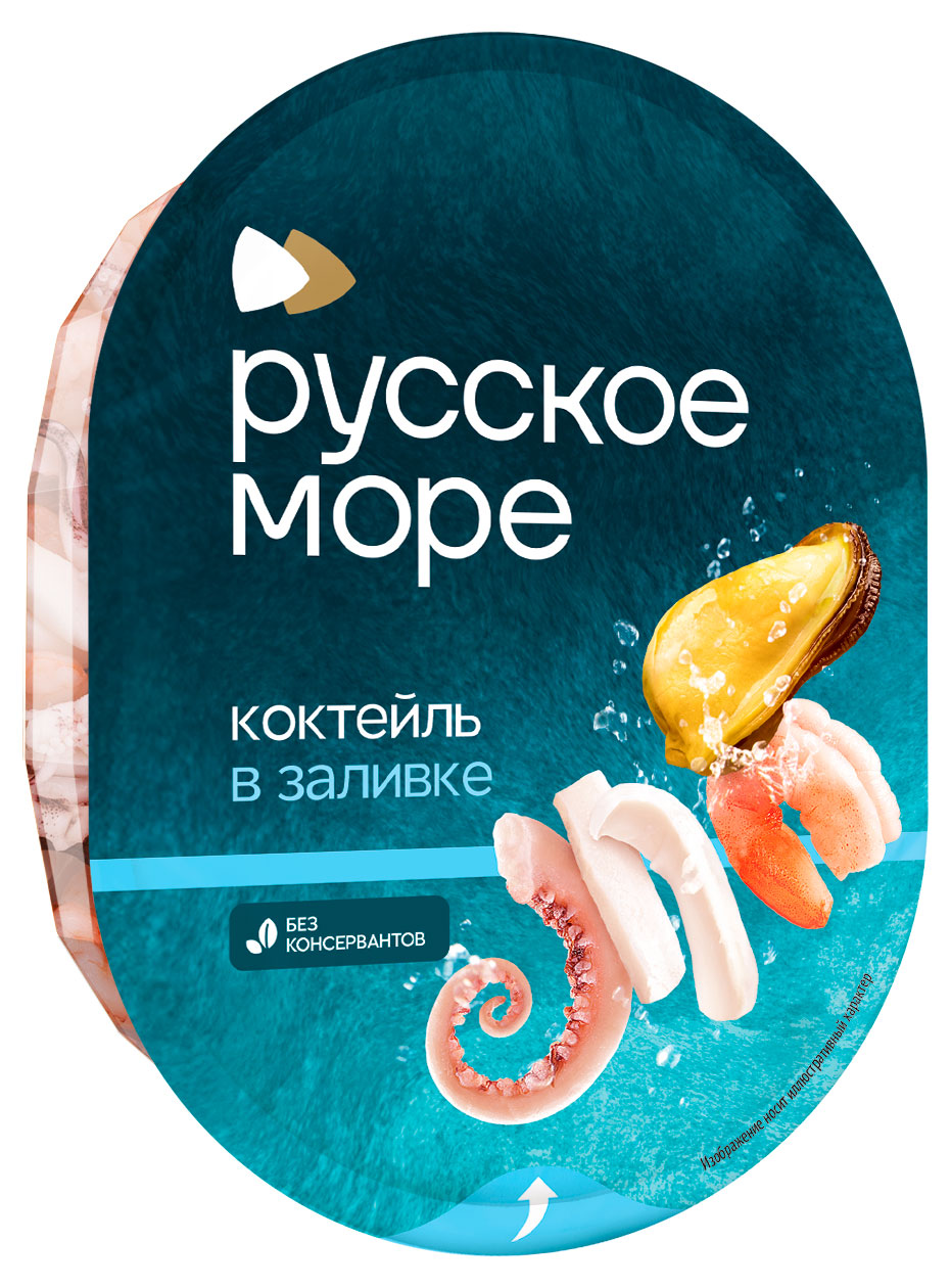 Изображение товара Коктейль из морепродуктов «Русское море» в заливке Беларусь, 180 г