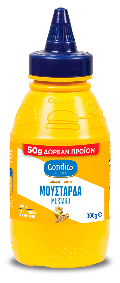 Изображение товара Горчица Condito Классическая мягкая Греция, 300 г