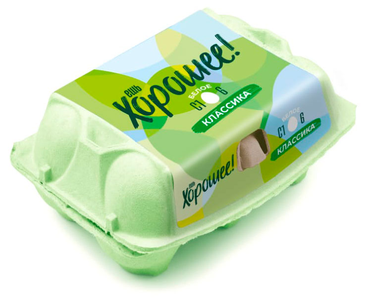 Изображение товара Яйцо куриное «Ешь хорошее» С1 белое, 6 шт