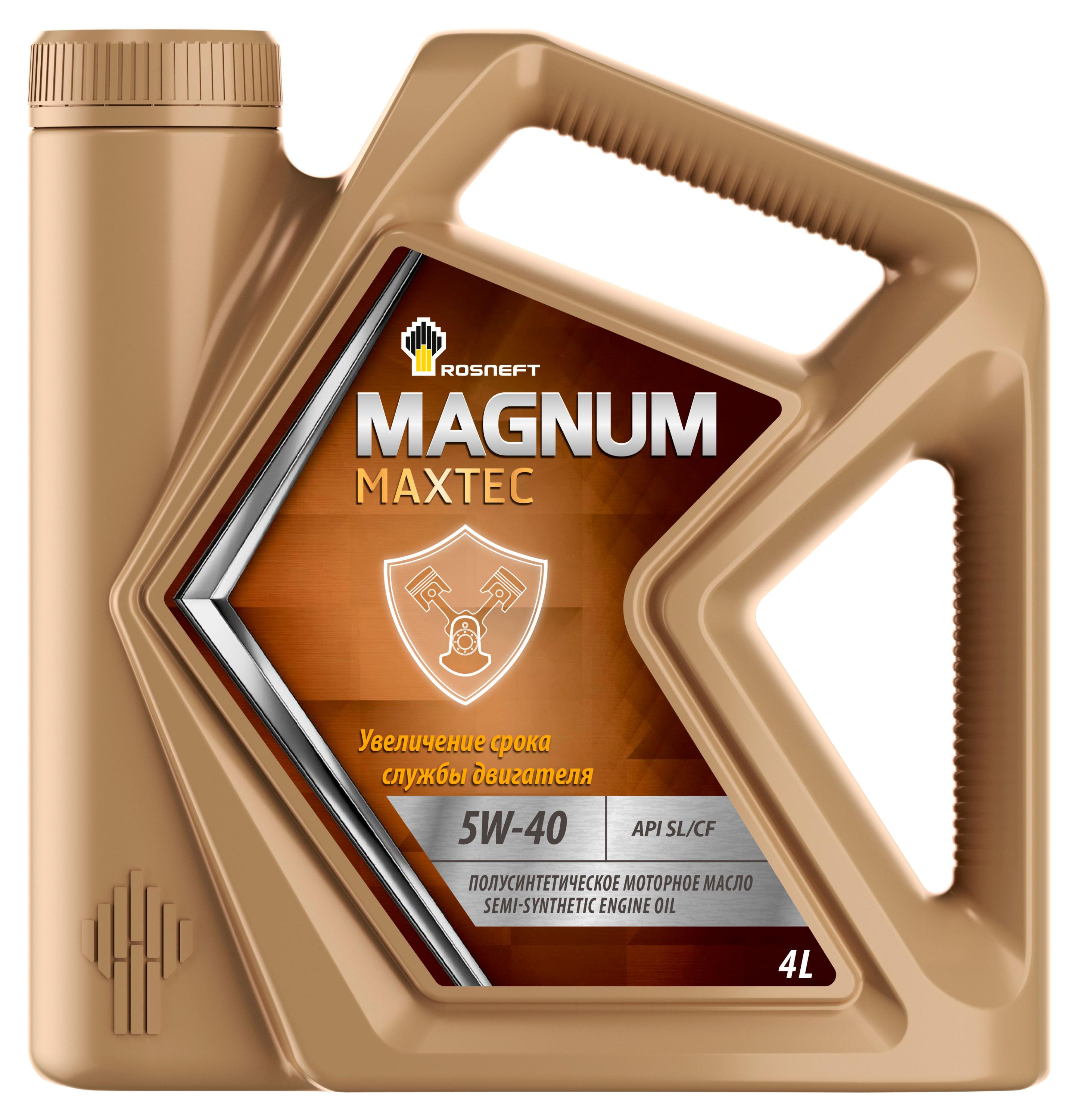 Изображение товара Масло моторное синтетическое Rosneft Magnum Maxtec 5W-40, 4 л