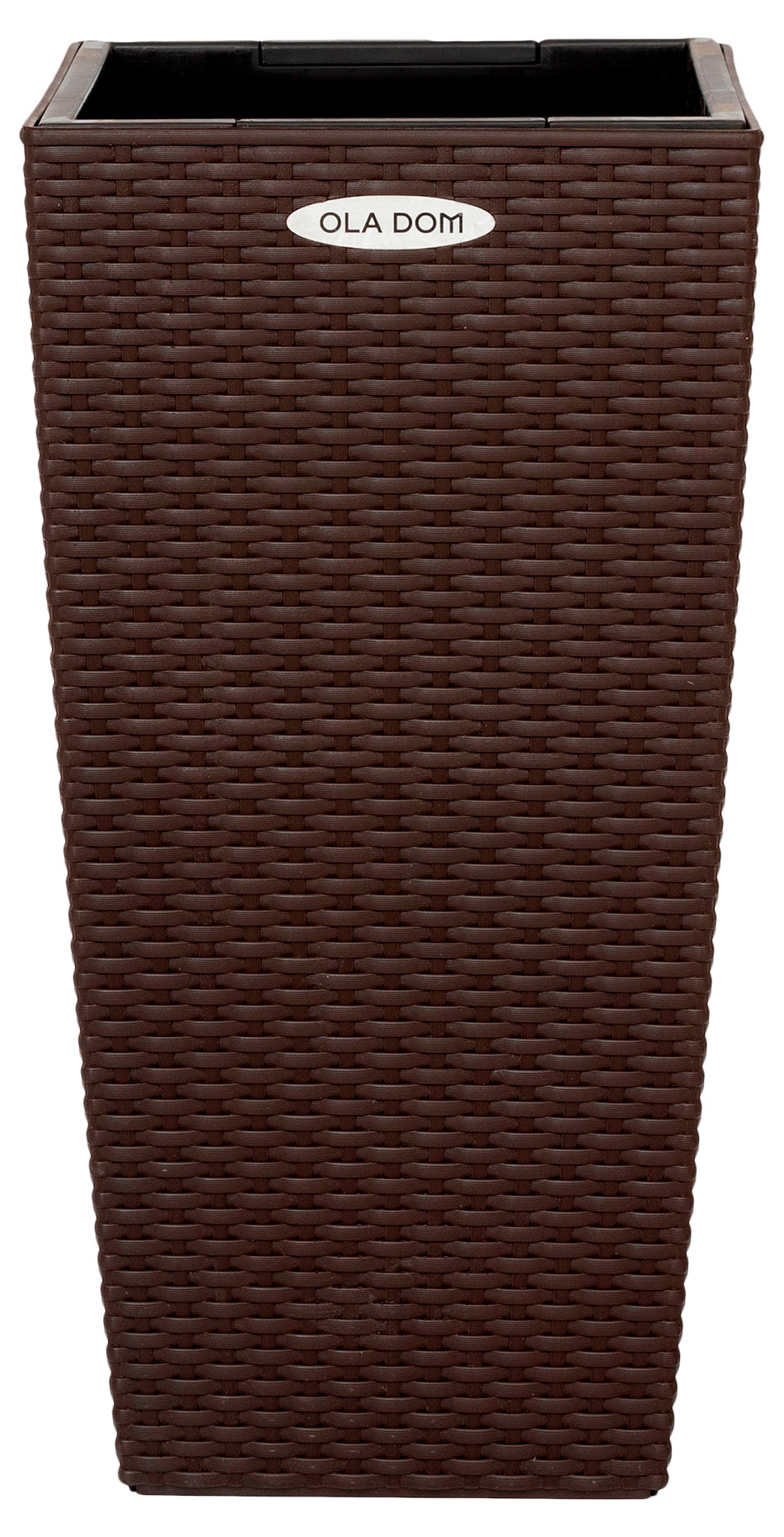 Изображение товара Кашпо OLA DOM Rattan коричневое, 29 см