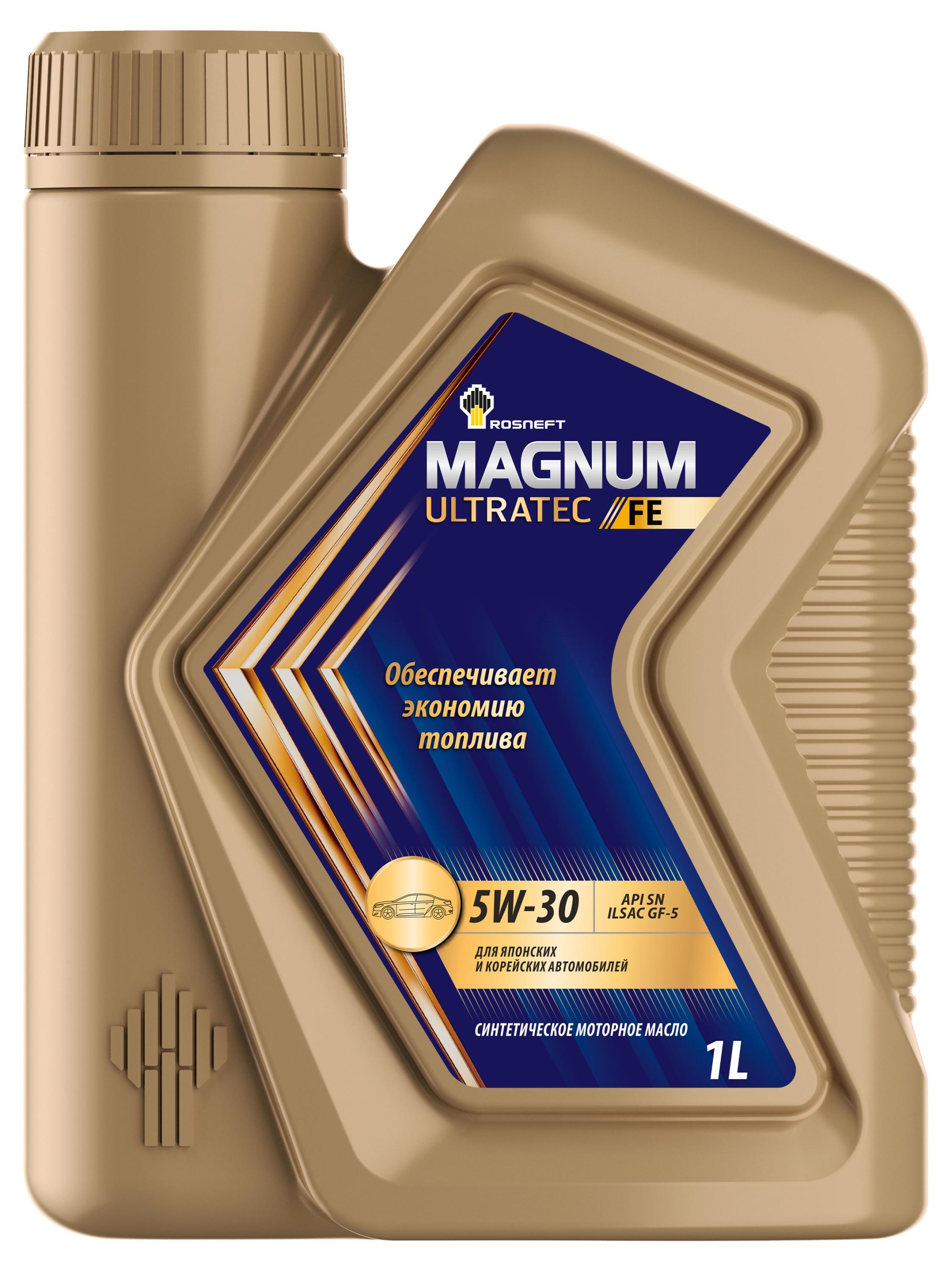 Изображение товара Масло моторное синтетическое Rosneft Magnum Ultratec 5W-30, 1 л