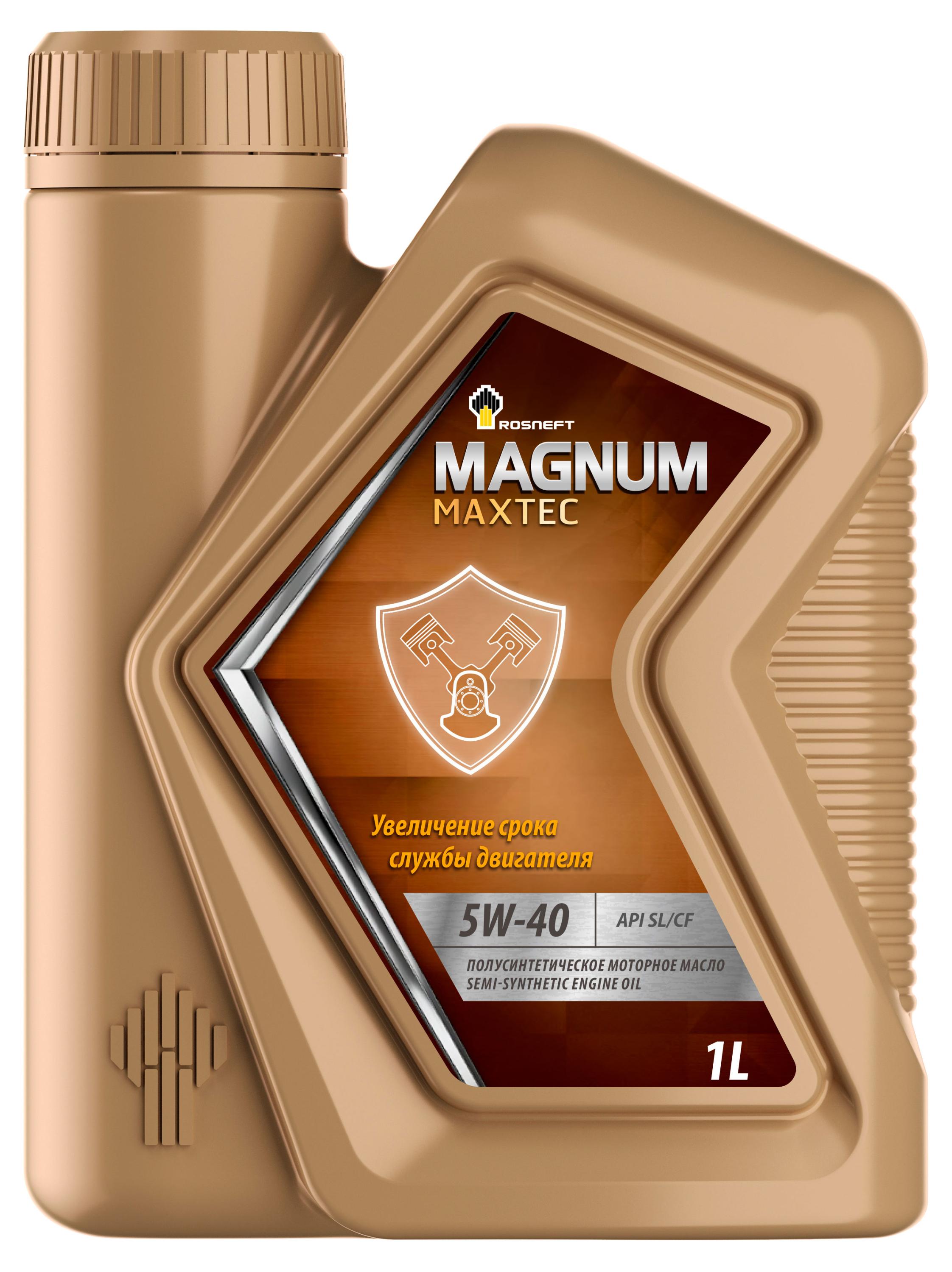 Изображение товара Синтетическое моторное масло Rosneft Magnum Maxtec 5W-40, 1 литр