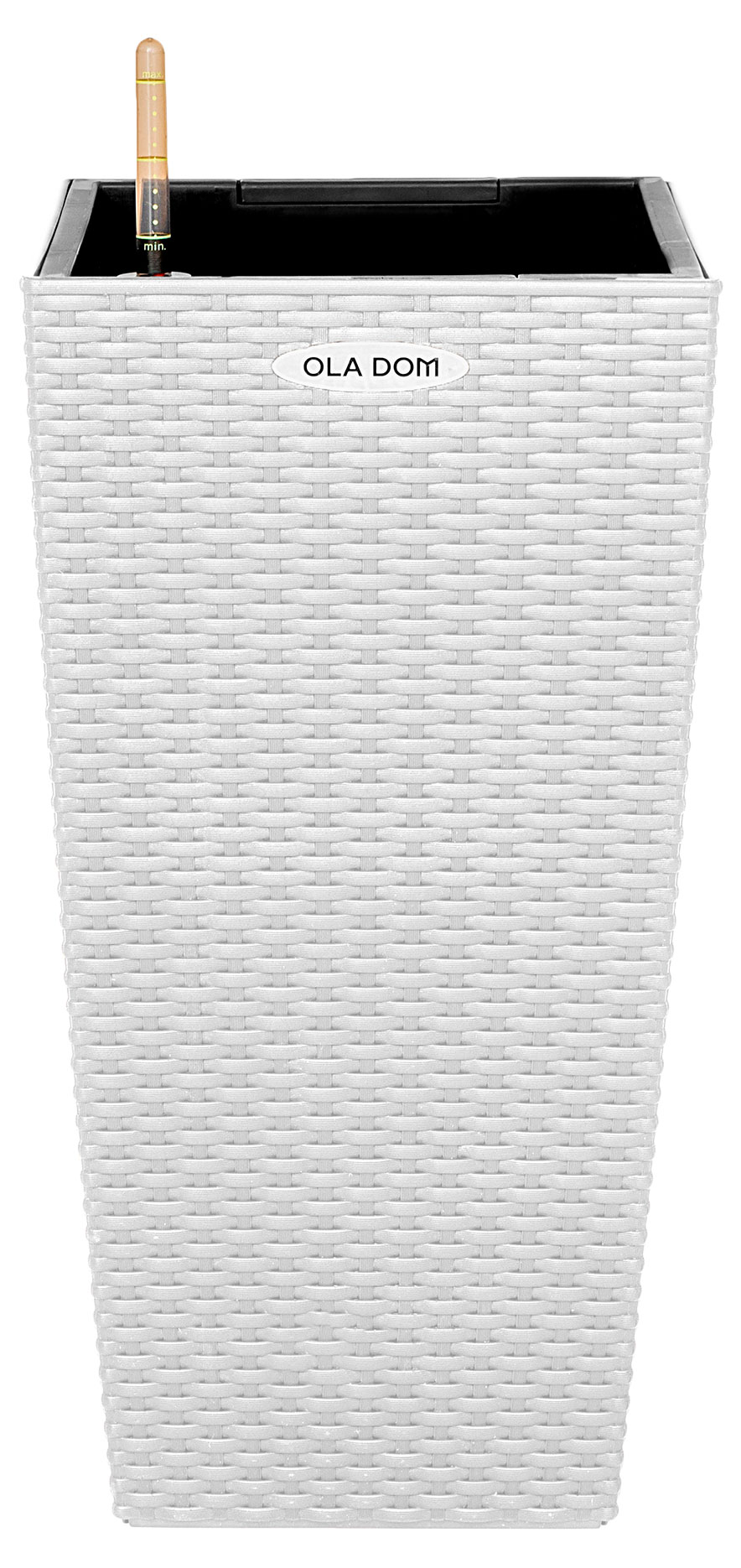 Изображение товара Кашпо OLA DOM Rattan белое, 29 см