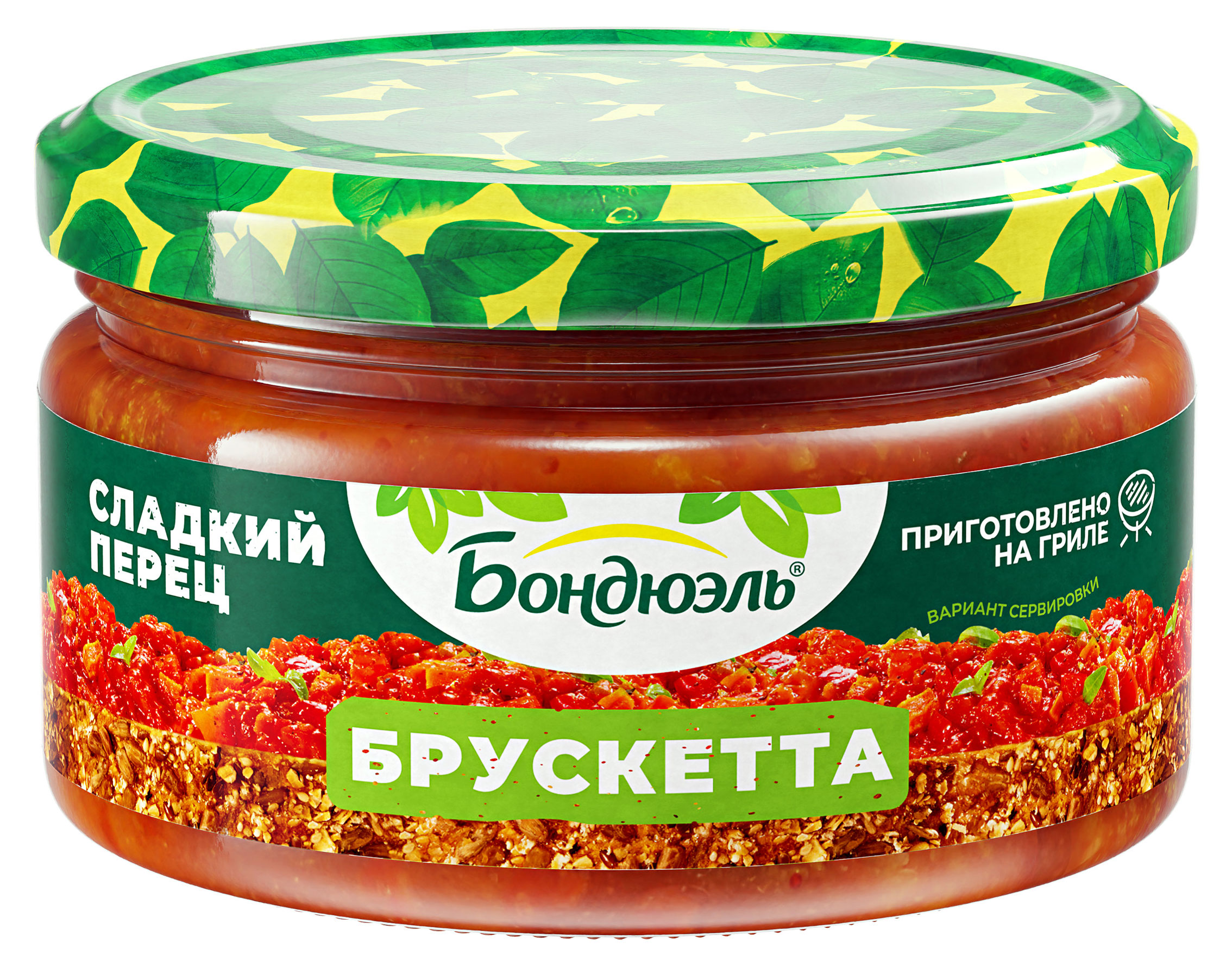 Изображение товара Бонусная овощная закуска Бондюэль сладкий перец в масле, 220 г