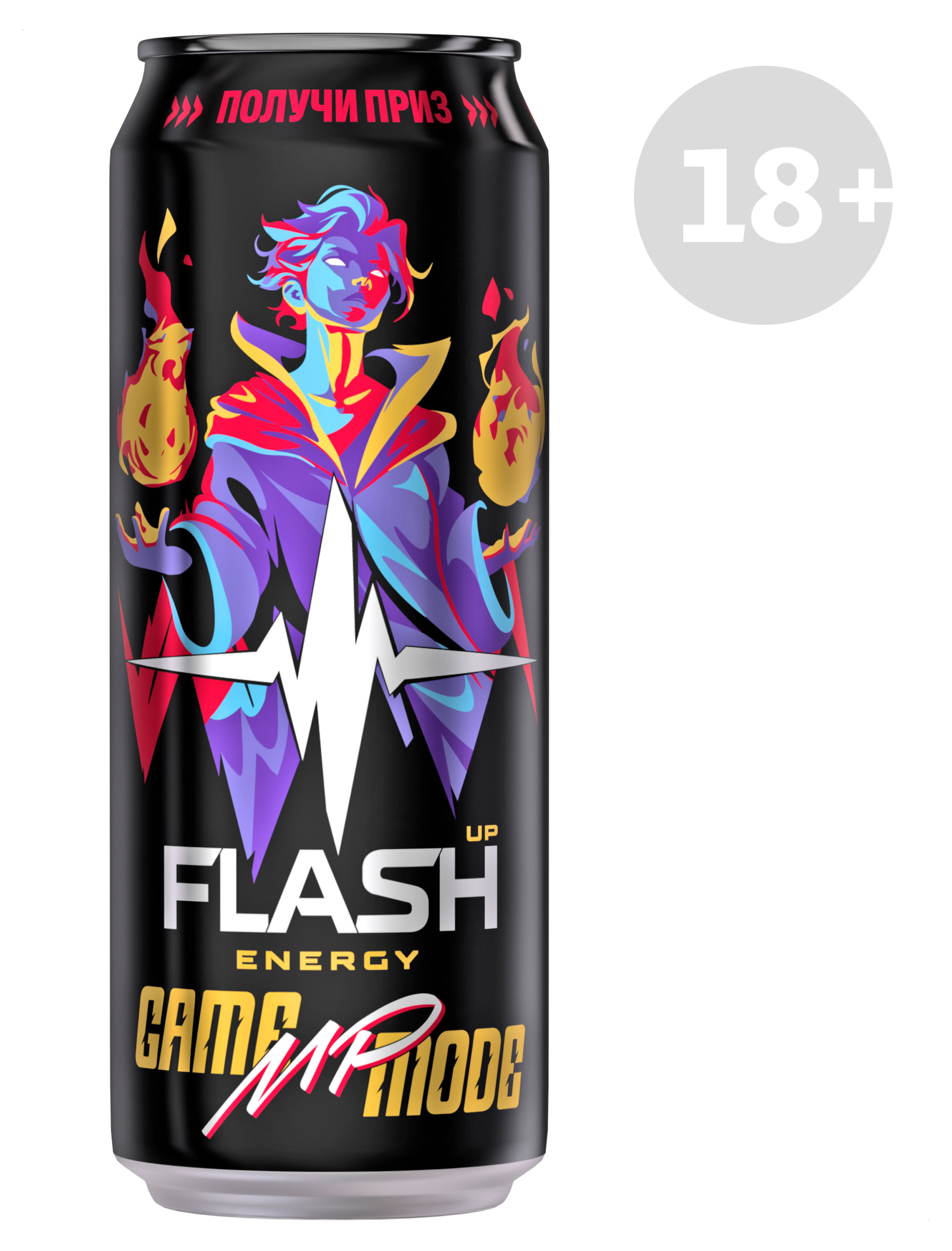 Изображение товара Энергетический напиток Flash Up Game Mode MP 450 мл с ягодным вкусом