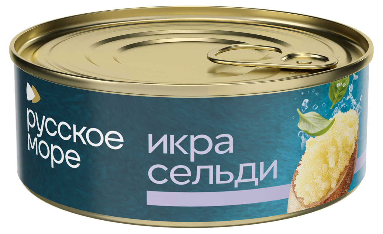 Изображение товара Икра сельди Русское море Светлая крупная 0.1 кг