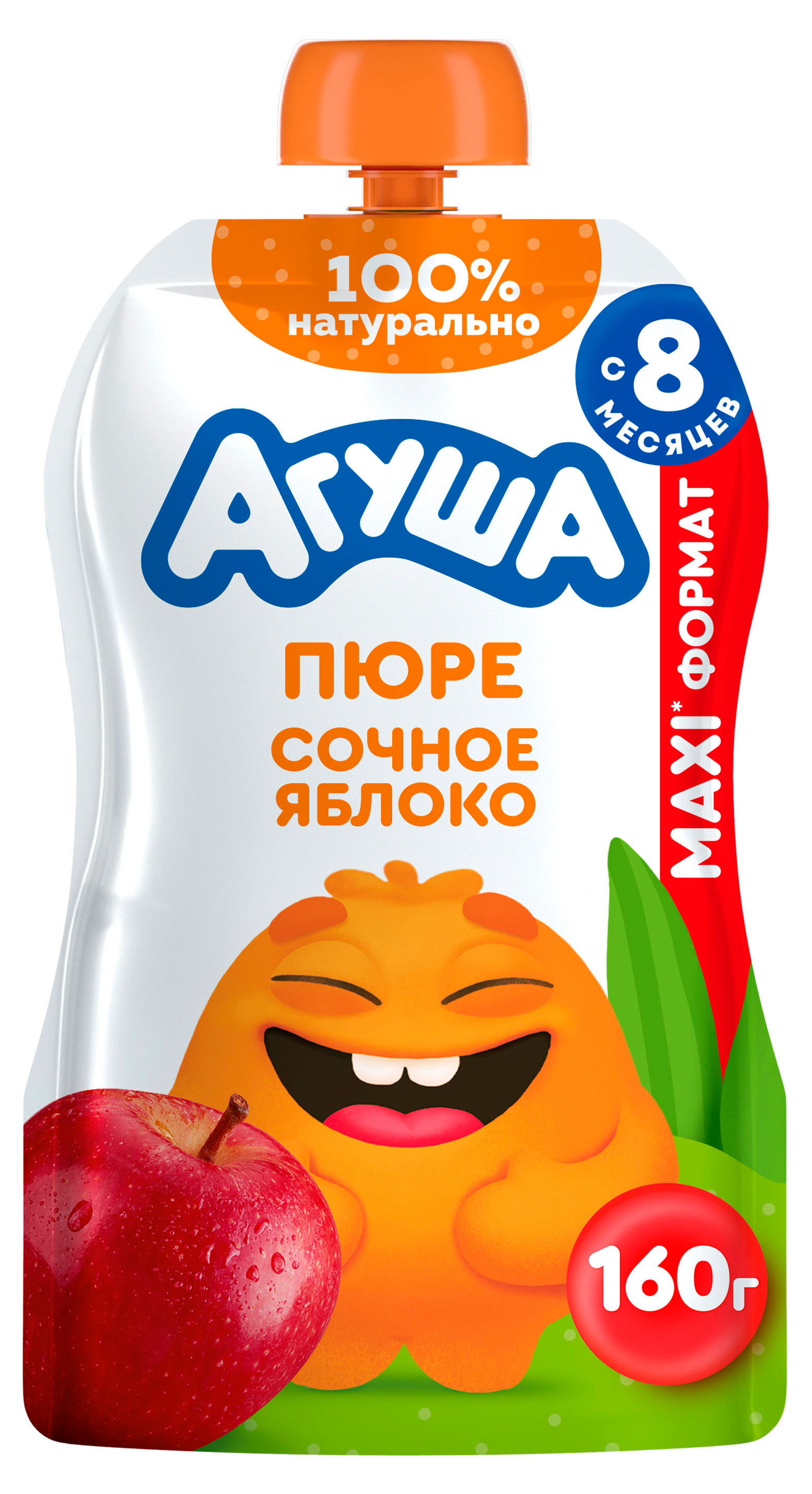 

Пюре Агуша Сочное яблоко с 8 мес., 160 г