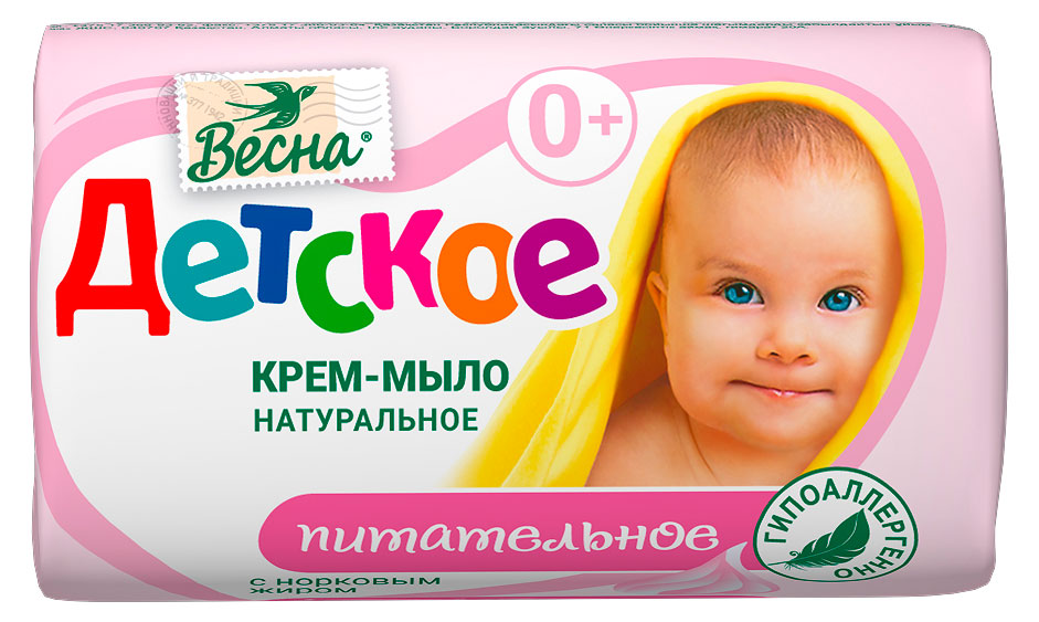 Изображение товара Крем-мыло детское «Весна» твердое с норковым жиром, 90 г
