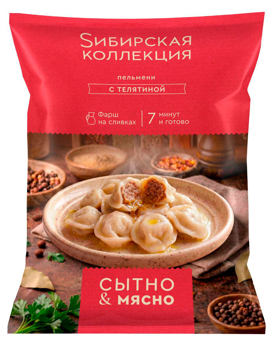 

Пельмени Sибирская Коллекция с телятиной, 700 г