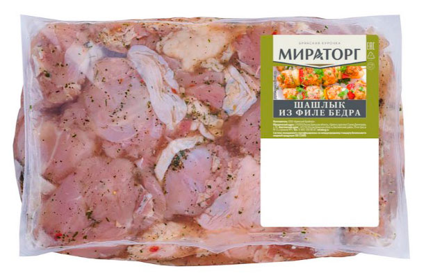 Изображение товара Шашлык Мираторг Прованские травы из цыплят-бройлеров 2,2 кг
