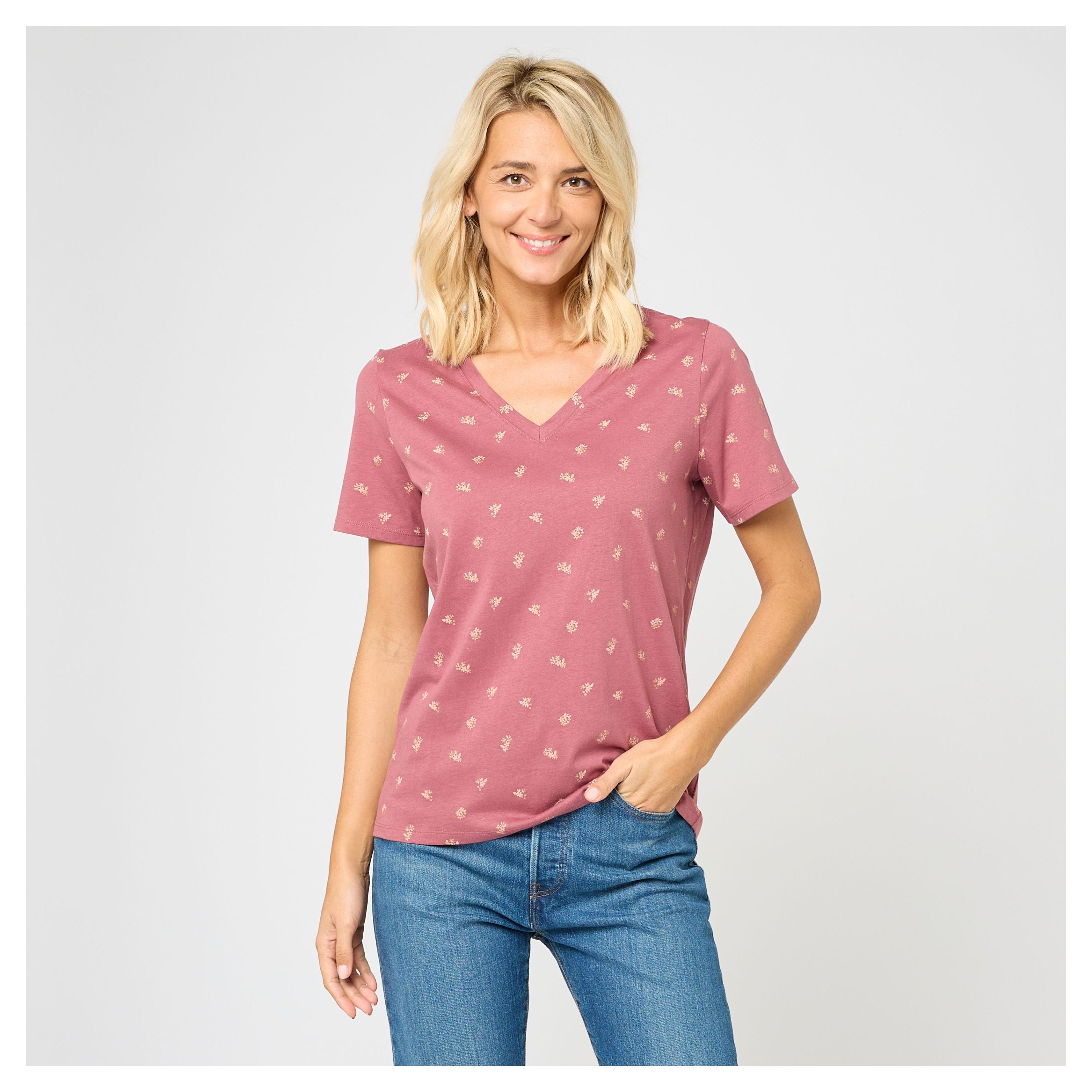 Изображение товара Футболка женская InExtenso с коротким рукавом бордовая, р. XS-XXL
