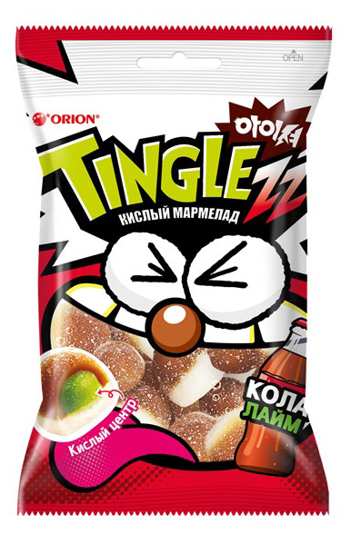 Изображение товара Мармелад Tinglezz Колa Лайм кислый жевательный со вкусом цитрусовых