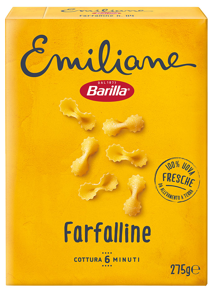 Изображение товара Макаронные изделия Barilla Emiliane Farfalline с яичным вкусом, 275 г