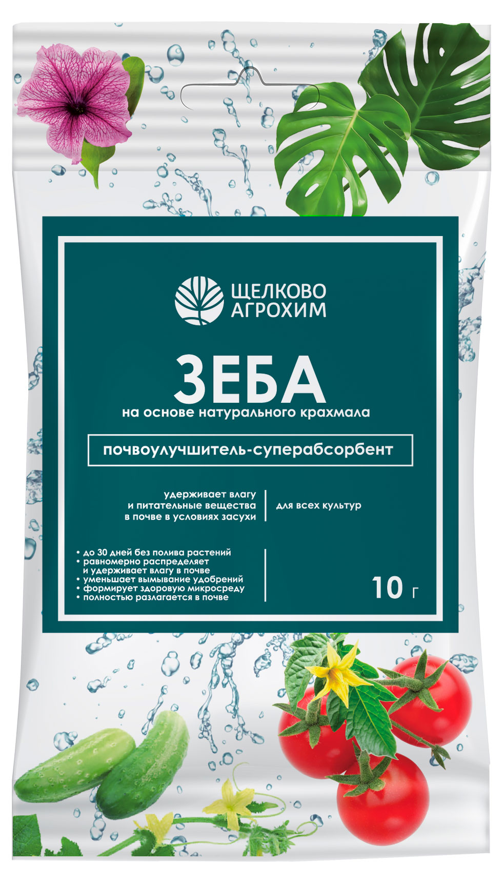 

Почвоулучшитель-суперабсорбент Щелково Агрохим Зеба, 10 г