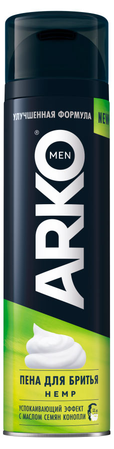Изображение товара Пена для бритья Arko Men Hemp, 200 мл