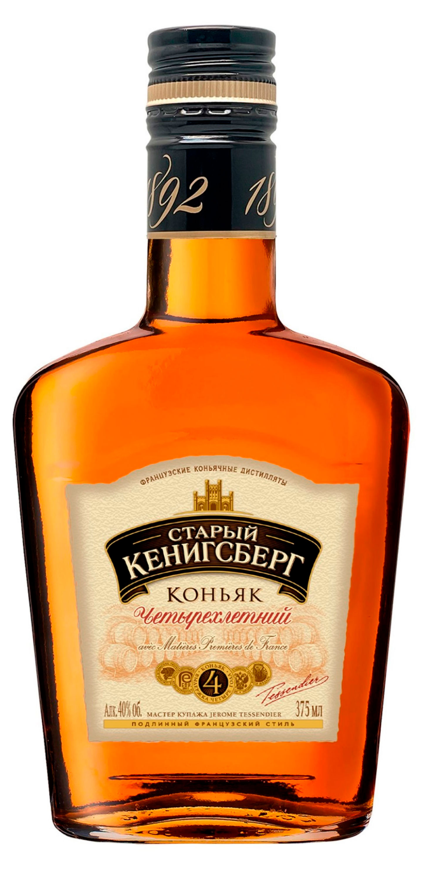 Изображение товара Коньяк Старый Кенигсберг четырехлетний 0.375 л