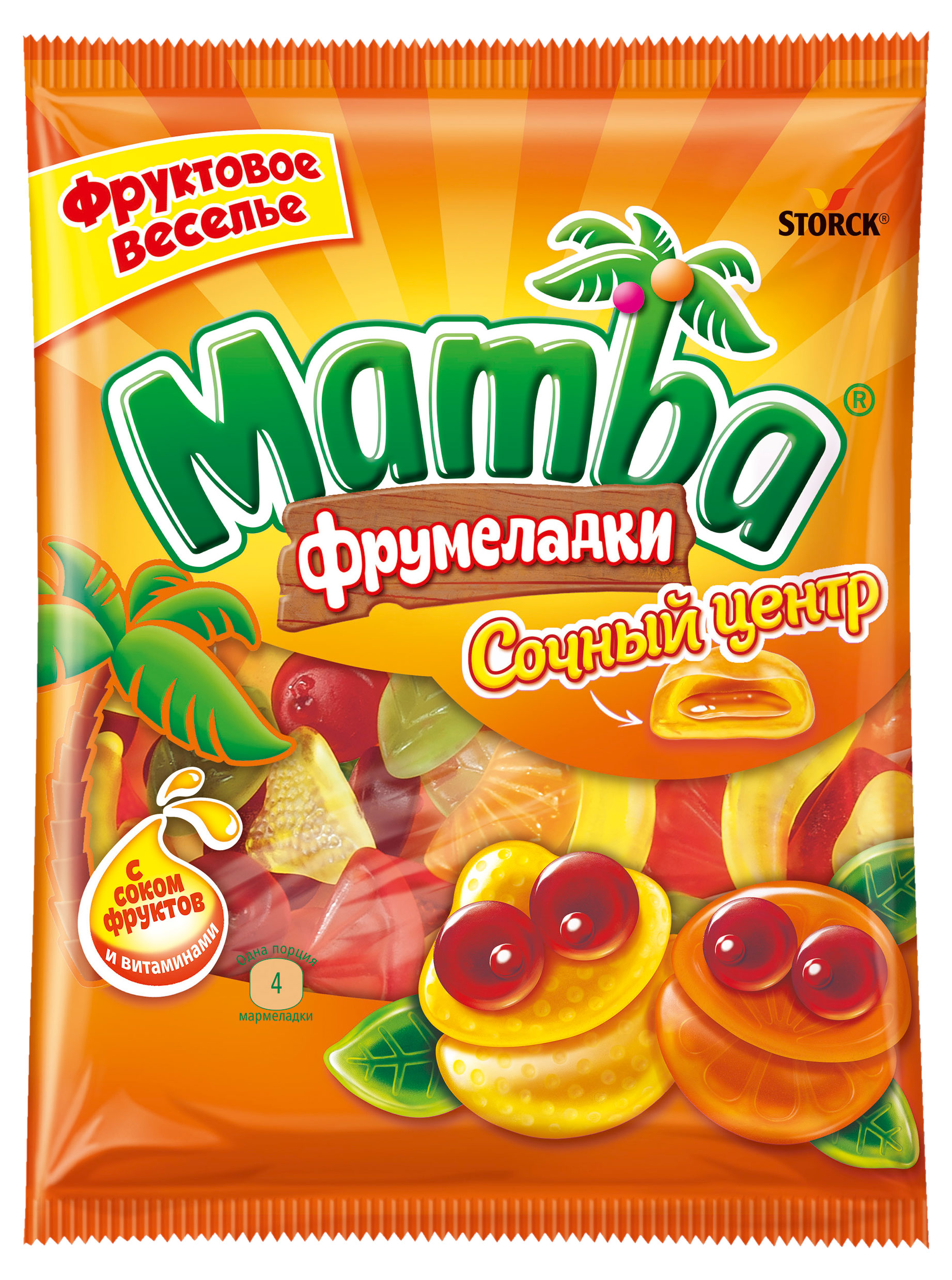 Изображение товара Мармелад жевательный Mamba Сочный Центр Германия, 140 г