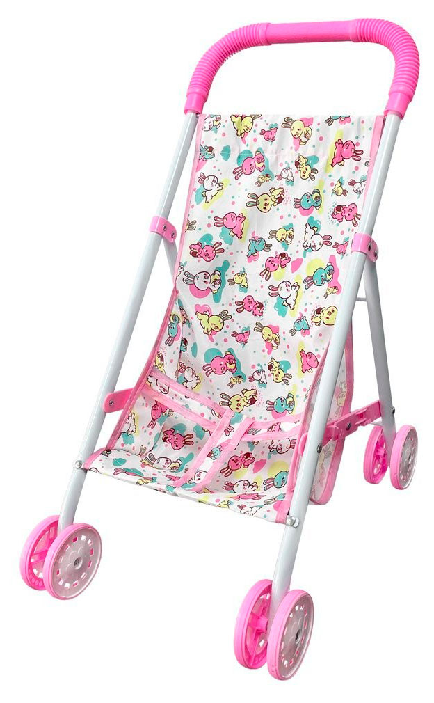 

Коляска прогулочная для кукол Yako Toys Зайчики, 37,5х24,5х45 см