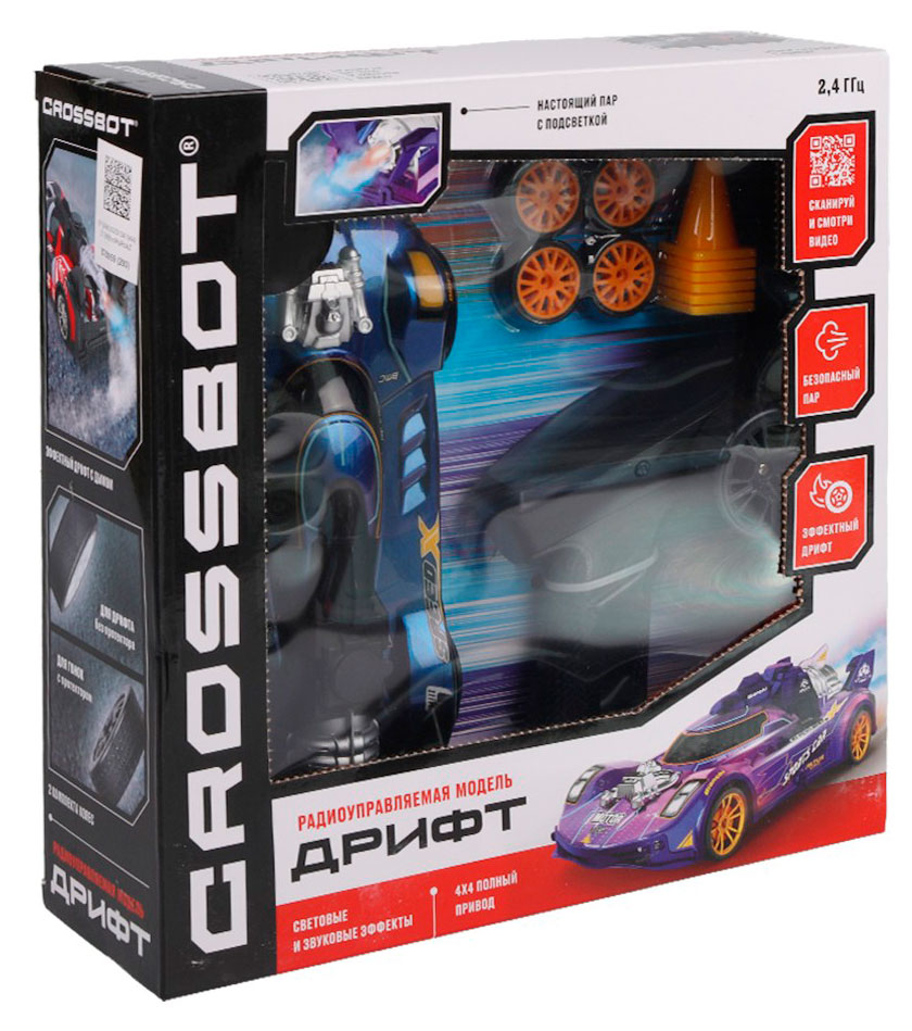 Изображение товара Машинка на радиоуправлении Crossbot Дрифт, 1 шт в ассортименте