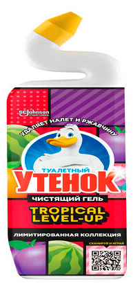 Изображение товара Средство для унитазов Туалетный Утенок Tropical Level-Up 800 мл, фруктовый аромат