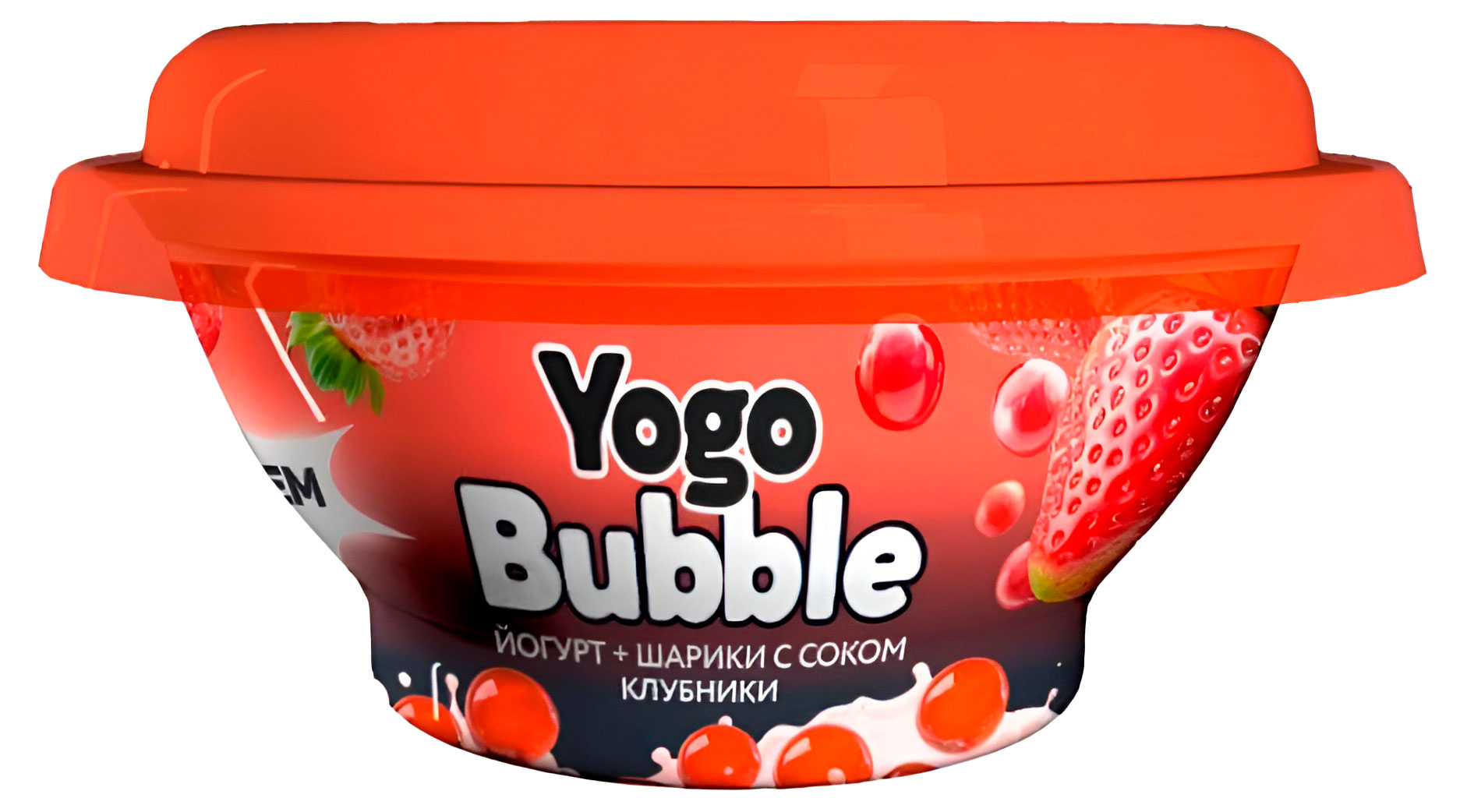 Изображение товара Йогурт с шариками и соком клубники "Молочный мир" Yogo Bubble 120 г