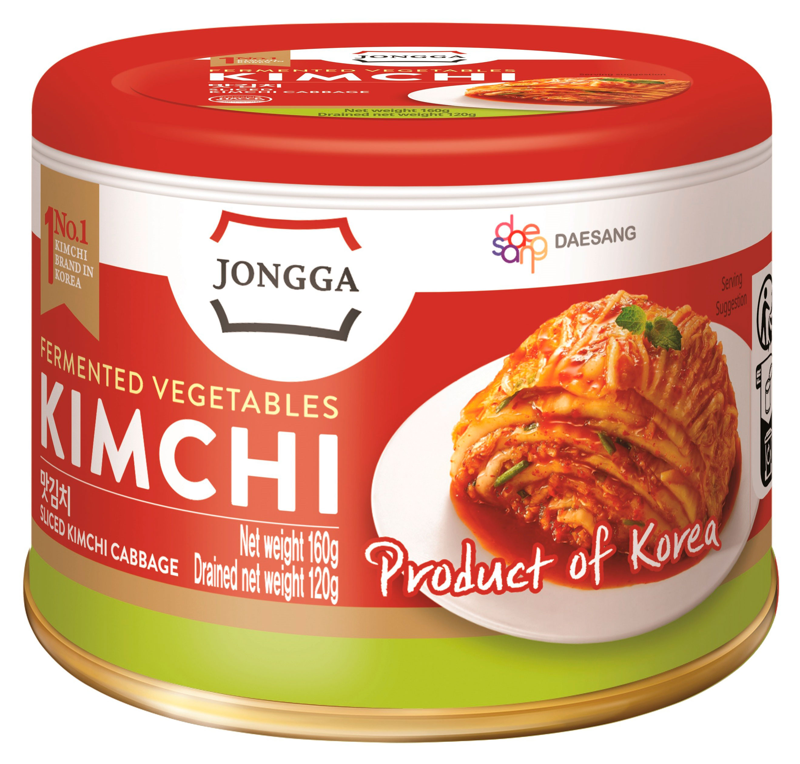 Изображение товара Капуста кимчи Jongga острая Корея, 160 г