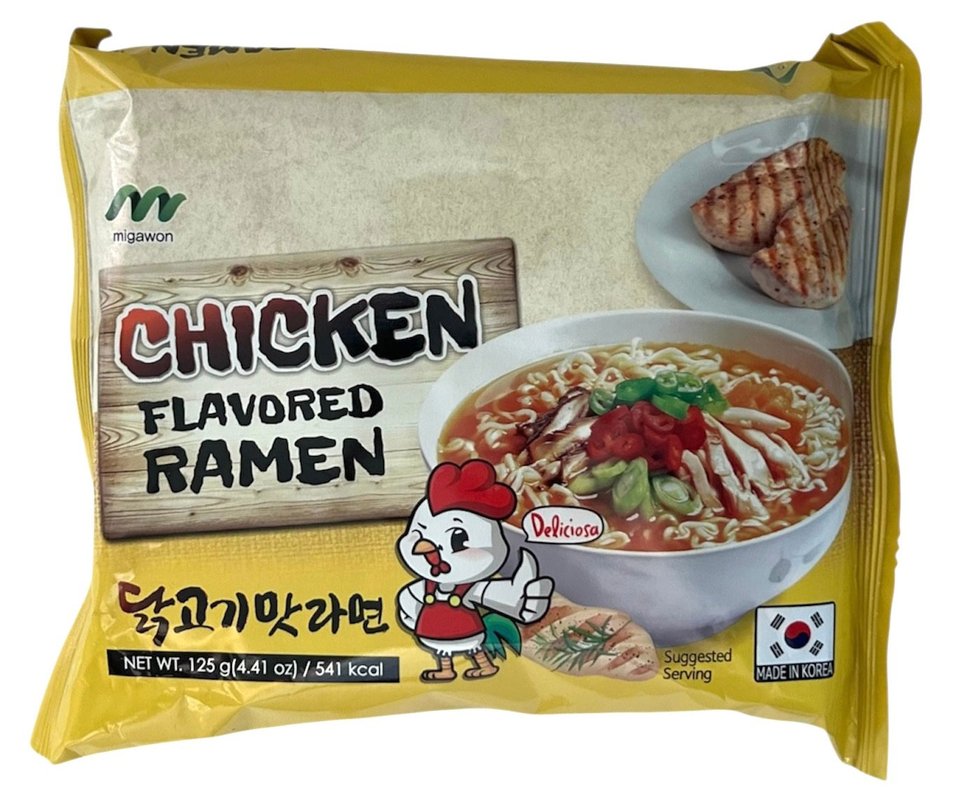 Изображение товара Лапша быстрого приготовления Migawon Chicken Flavored Ramen со вкусом курицы 125 г