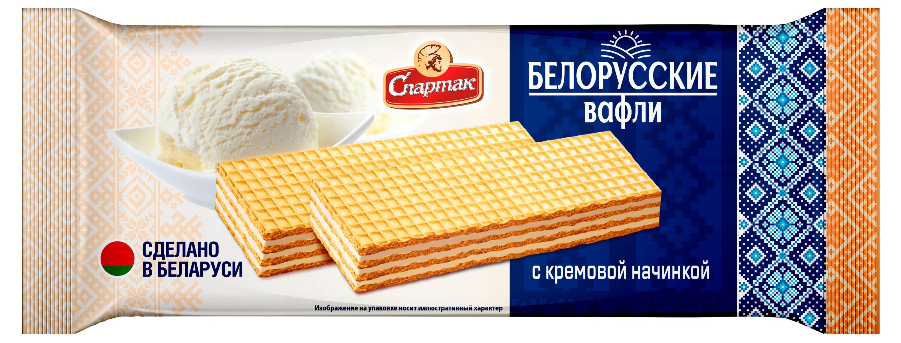 Изображение товара Вафли с кремовой начинкой Спартак Беларусь 72 г