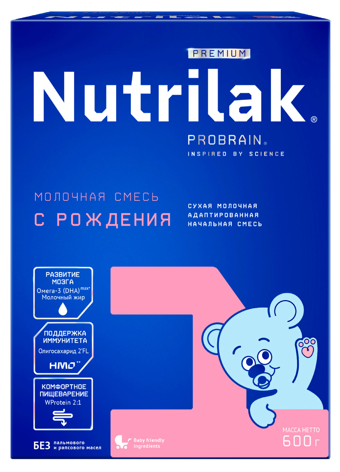 

Смесь сухая молочная Nutrilak Premium 1 адаптированная начальная, 600 г