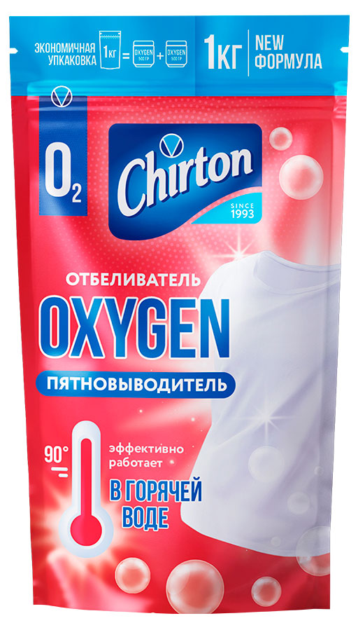 Изображение товара Отбеливатель порошкообразный Chirton Oxygen для белых и цветных тканей