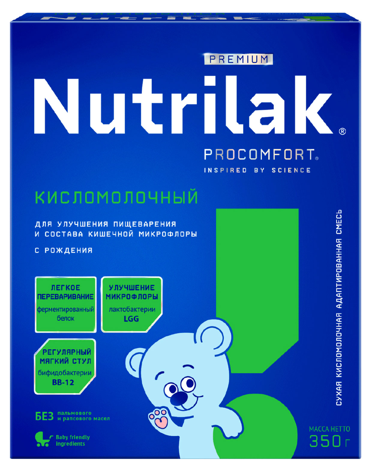 Изображение товара Nutrilak Premium кисломолочная адаптированная 0+, 350 г