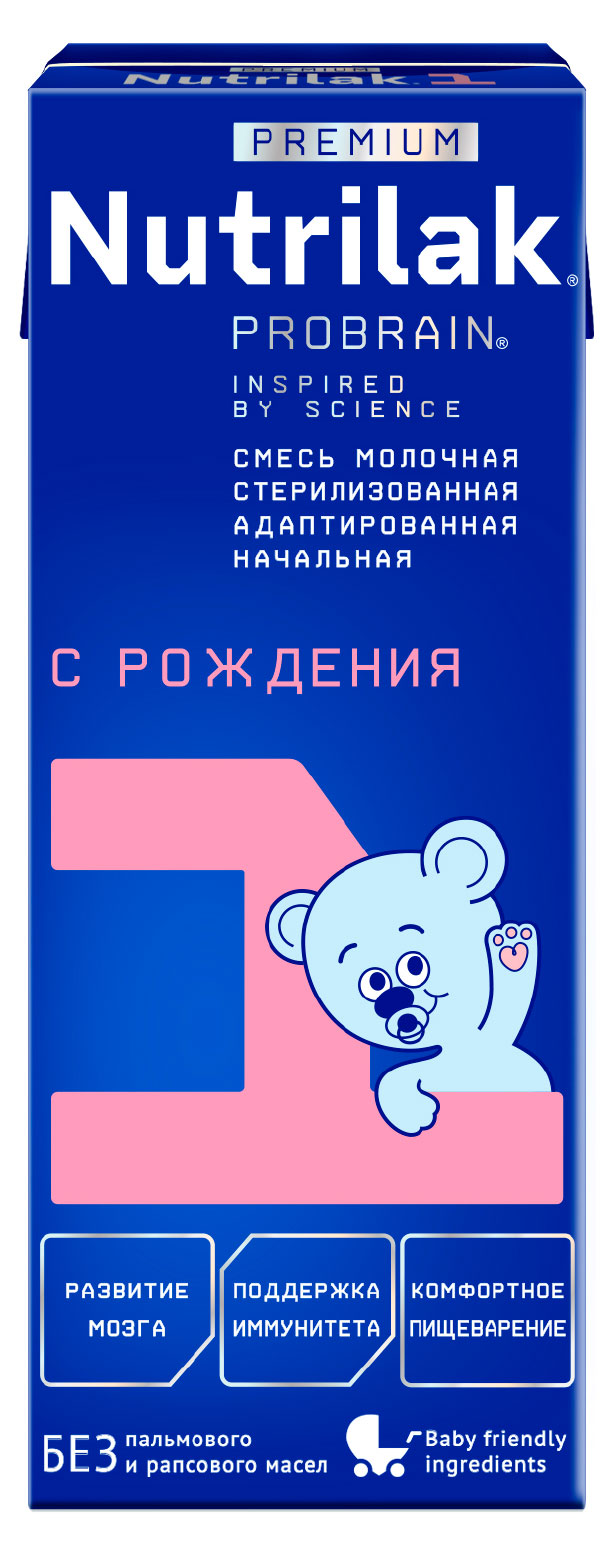 

Смесь молочная Nutrilak Premium готовая с рождения, 200 мл
