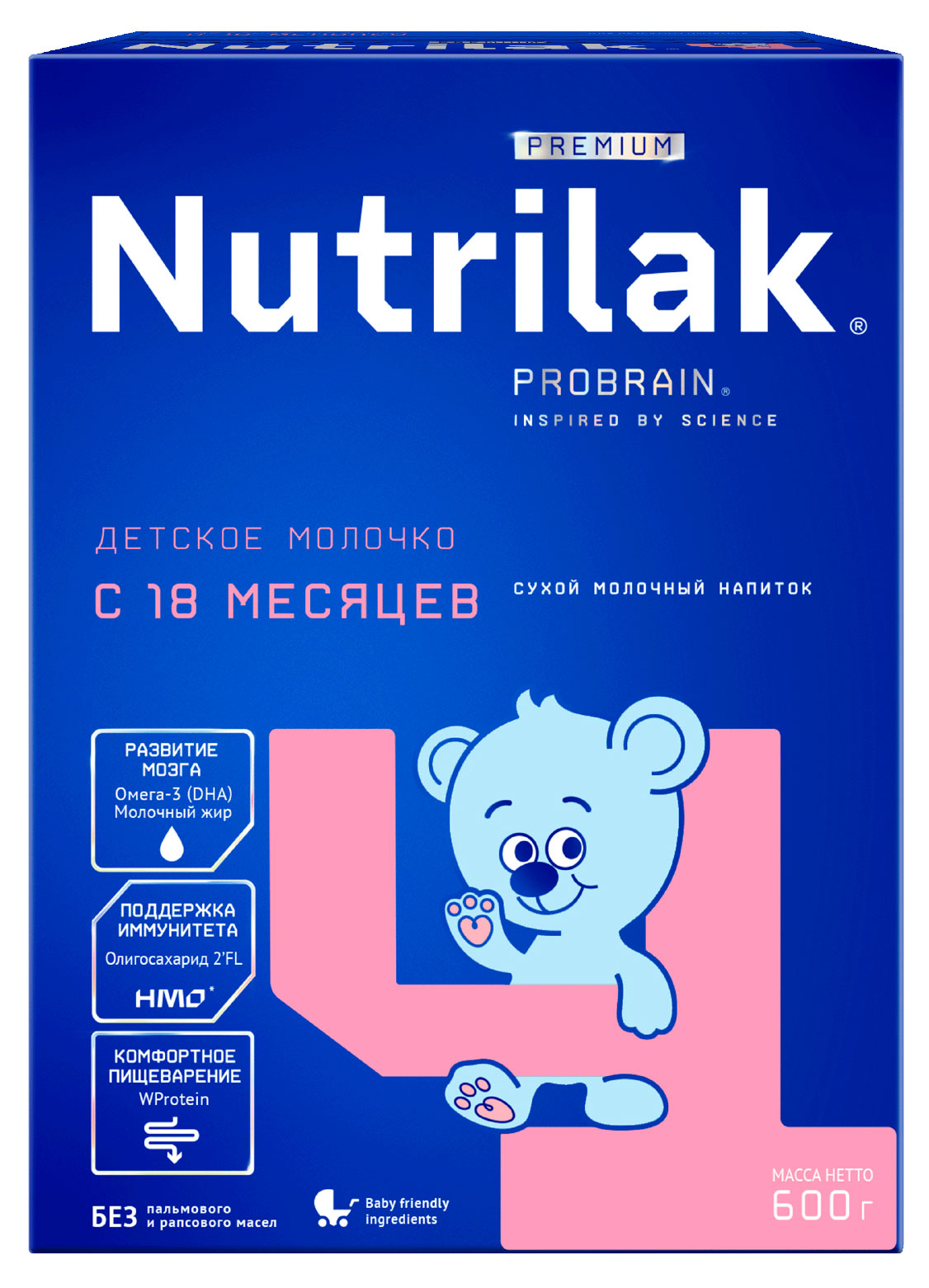 Изображение товара Напиток сухой молочный Nutrilak Premium 4 Детское молочко с 18 мес., 600 г