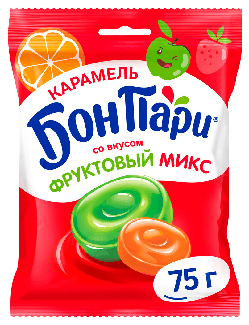 Изображение товара Леденцы Бон Пари Фруктовый микс Леденцы без ГМО