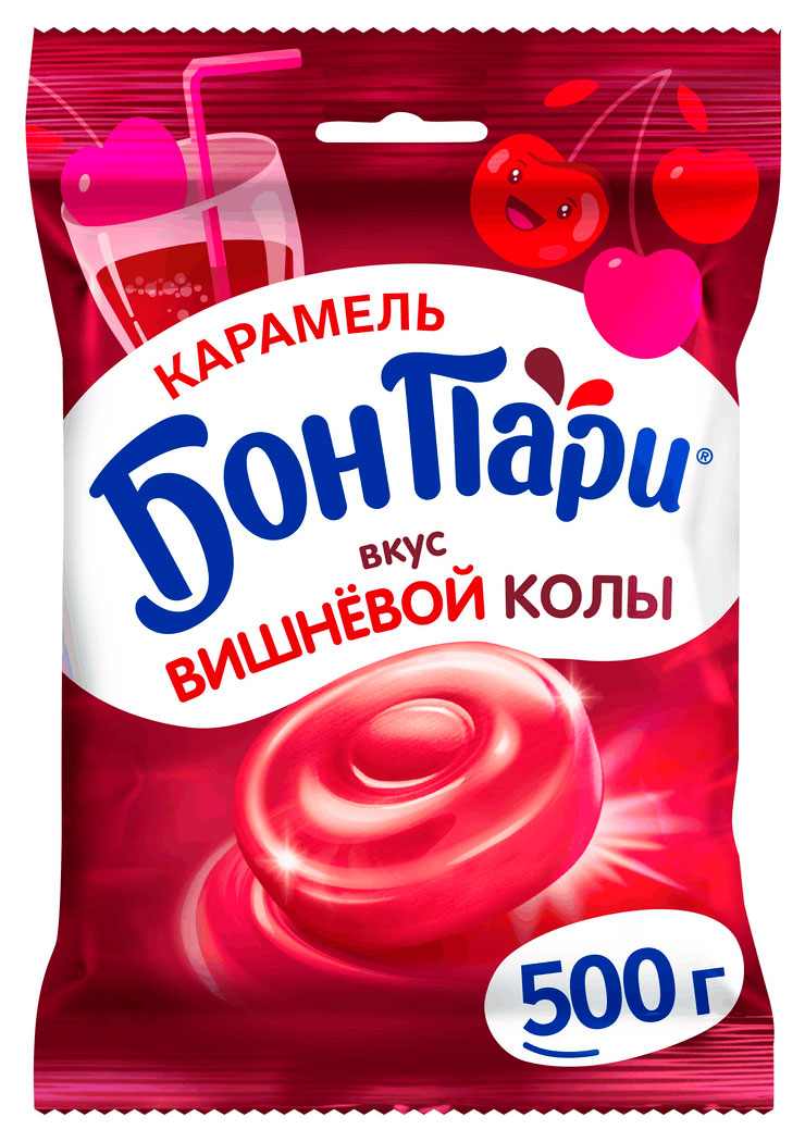 

Карамель Бон Пари со вкусом вишневой колы, 500 г