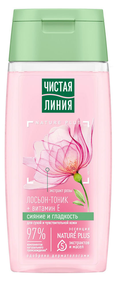 

Лосьон-тоник для лица Чистая Линия для сухой и чувствительной кожи, 100 мл