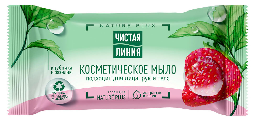 

Мыло Чистая Линия Клубника, 75 г