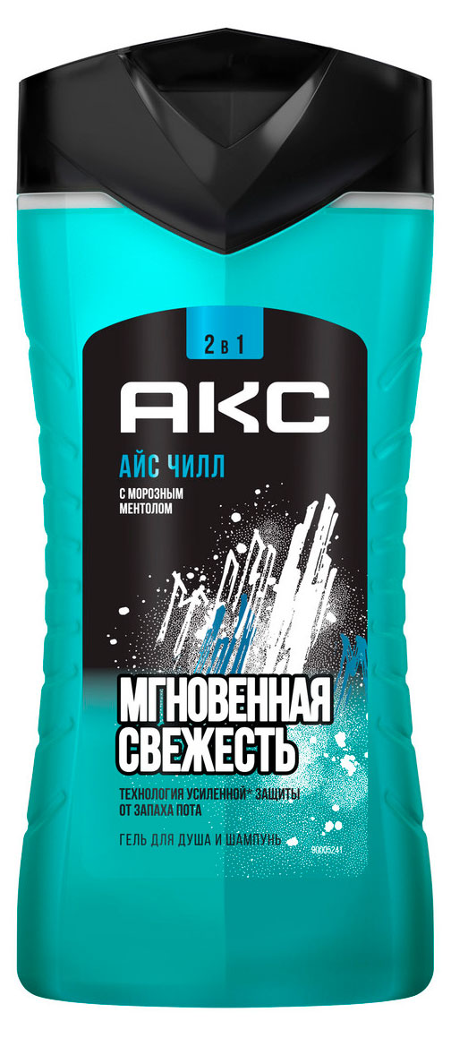 Гель-шампунь для душа мужской «Акс» Ice Chill, 250 мл