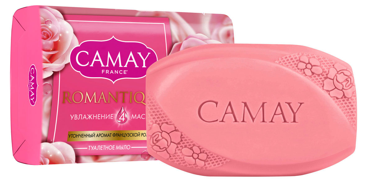 

Мыло туалетное Camay Французская роза, 85 г