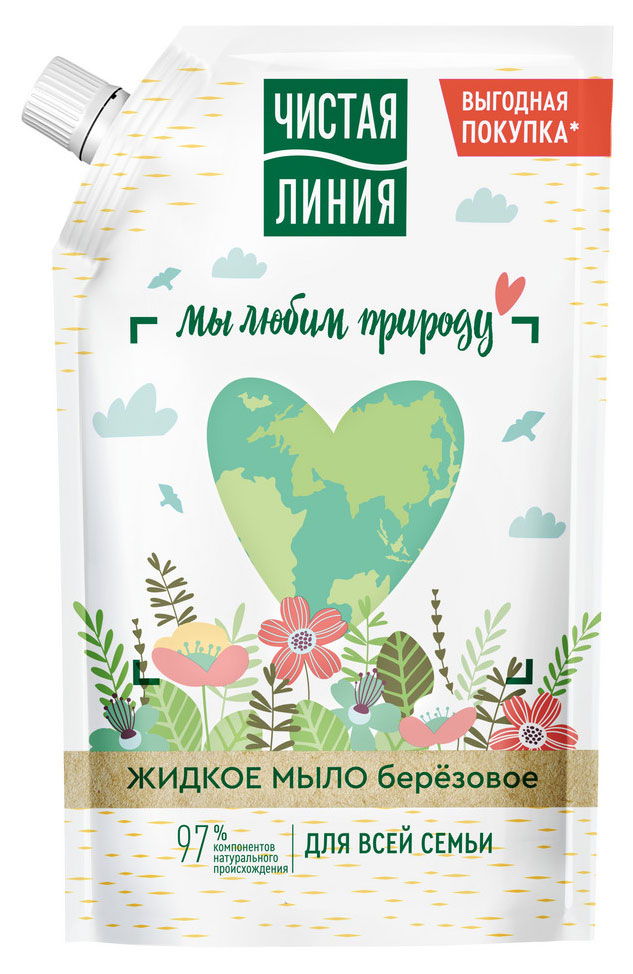 

Мыло жидкое Чистая Линия Фитотерапия берёзовое, 500 мл
