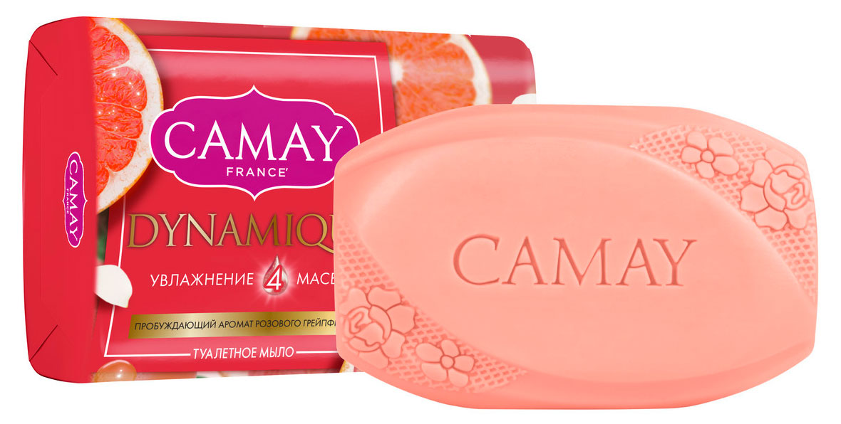 

Мыло туалетное Camay Розовый грейпфрут, 85 г