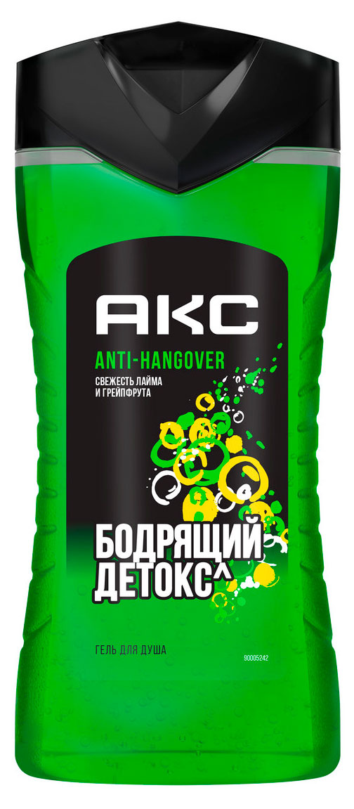 Акс | Гель для душа мужской «Акс» Anti Hangover, 250 мл