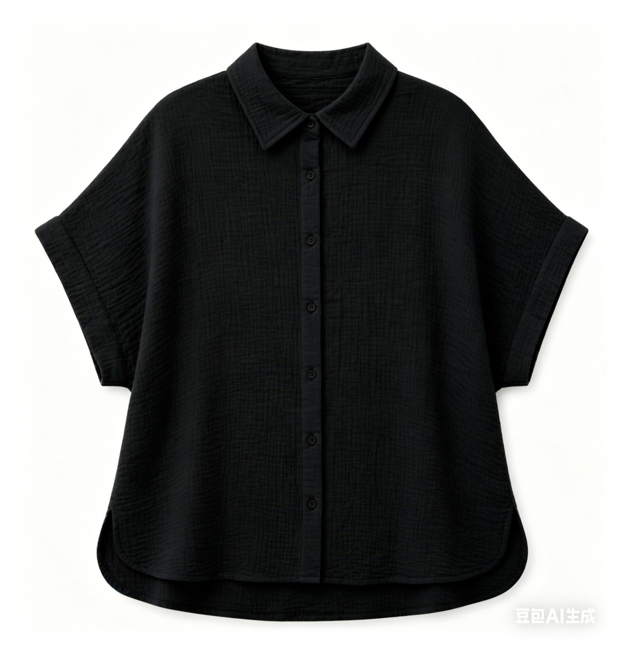 

Блузка женская InExtenso с коротким рукавом черная, р. 40-50