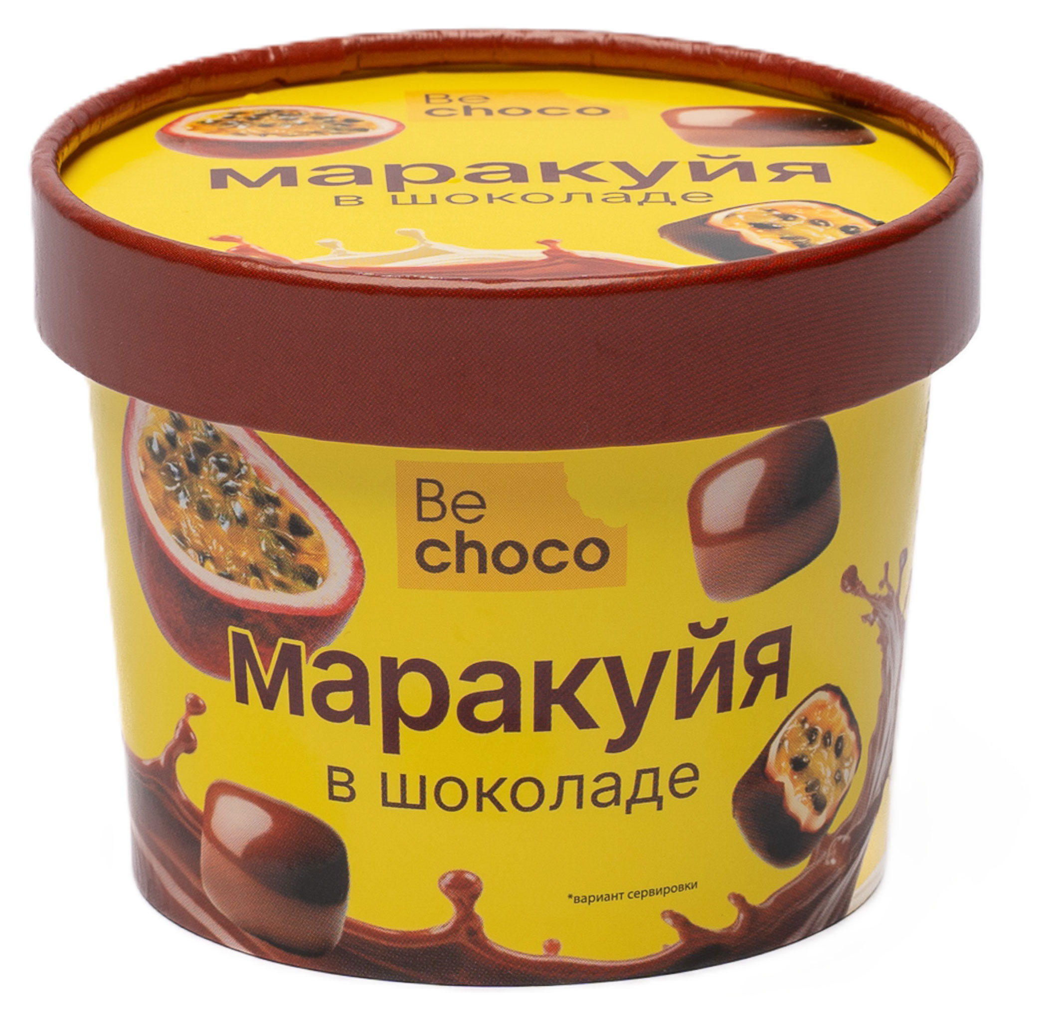 

Конфеты-фрукты Маракуйя в белом и молочном шоколаде BeChoco замороженные, 130 г