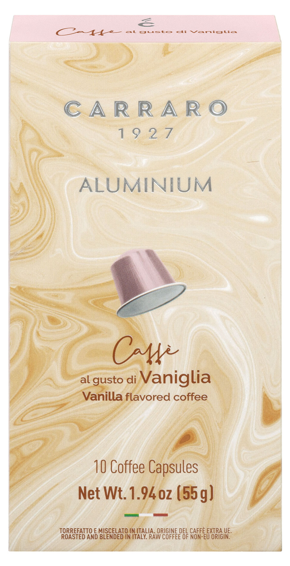 Carraro | Кофе капсульный Carraro Aluminium Vanilla Италия, 10 капсул