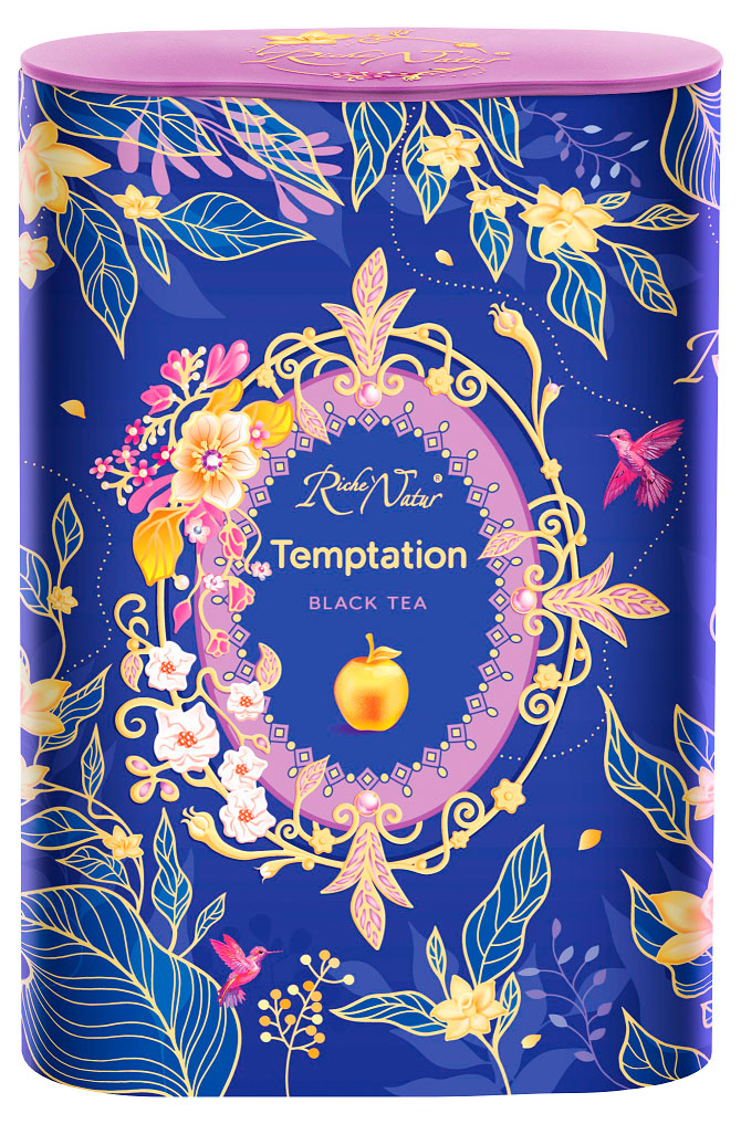 Изображение товара Чай черный Riche Natur Temptation Искушение с ароматом яблока и персика