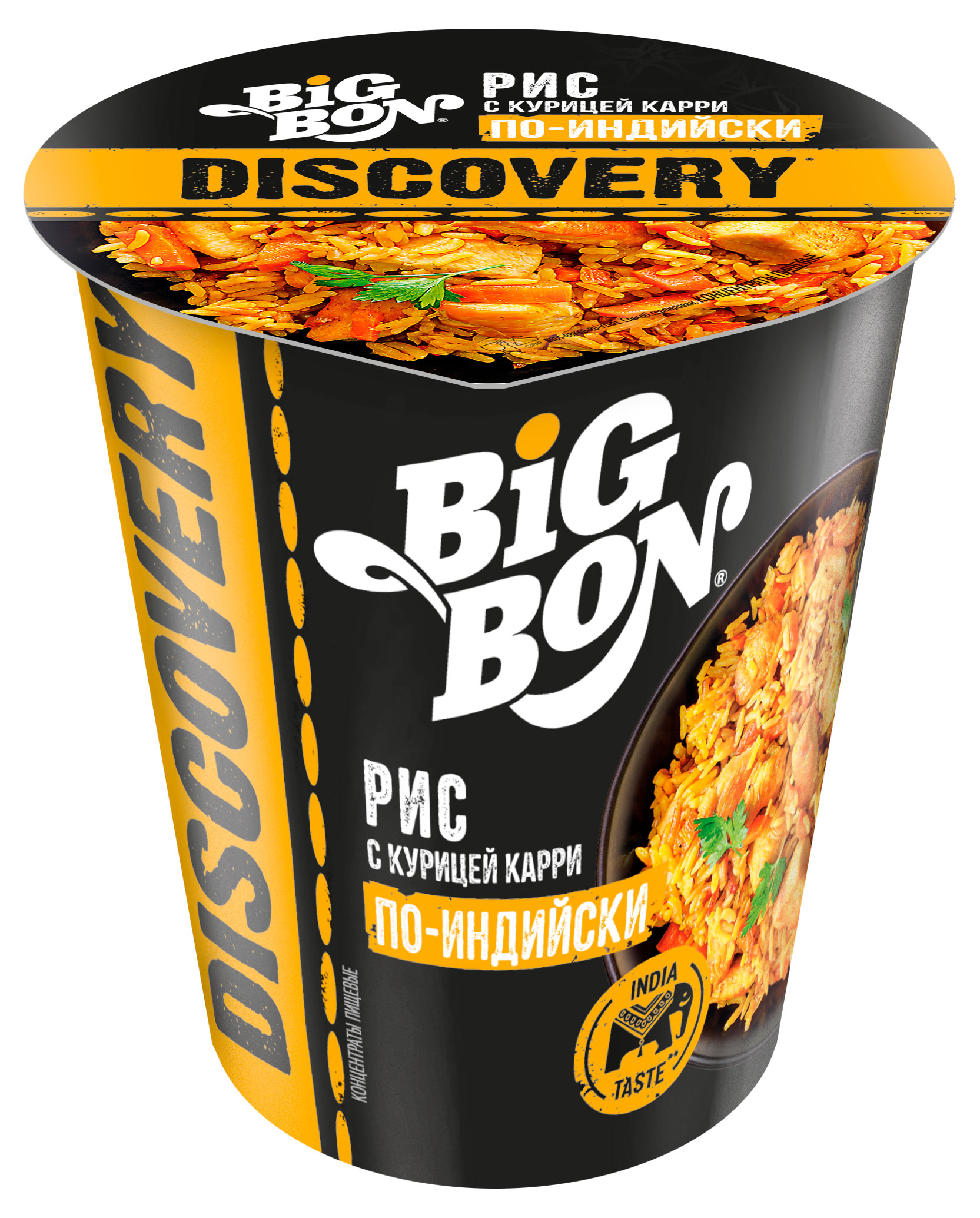 

Рис с курицей BIGBON кари по-индийски, 60 г