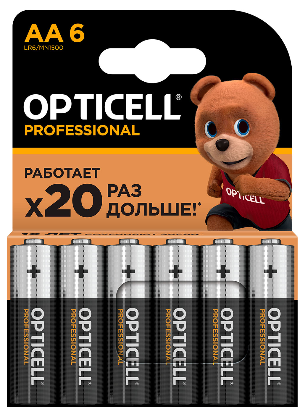 Изображение товара Батарейки Opticell Professional AA, 6 шт